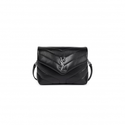 YSL TOY LOULOU SHOULDER BAG IN QUILTED LEATHER 63964993 (20*14*7cm)